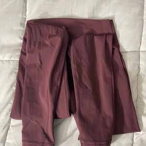 lululemon size small maroon leggings